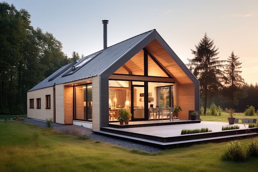 casa moderna in legno