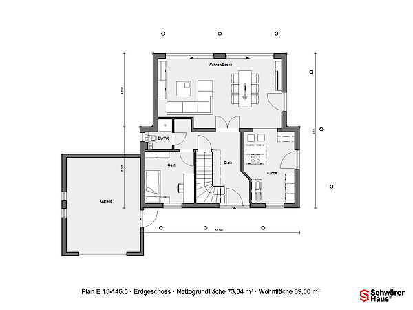 SchwörerHaus - Casa con tetto sfalsato 